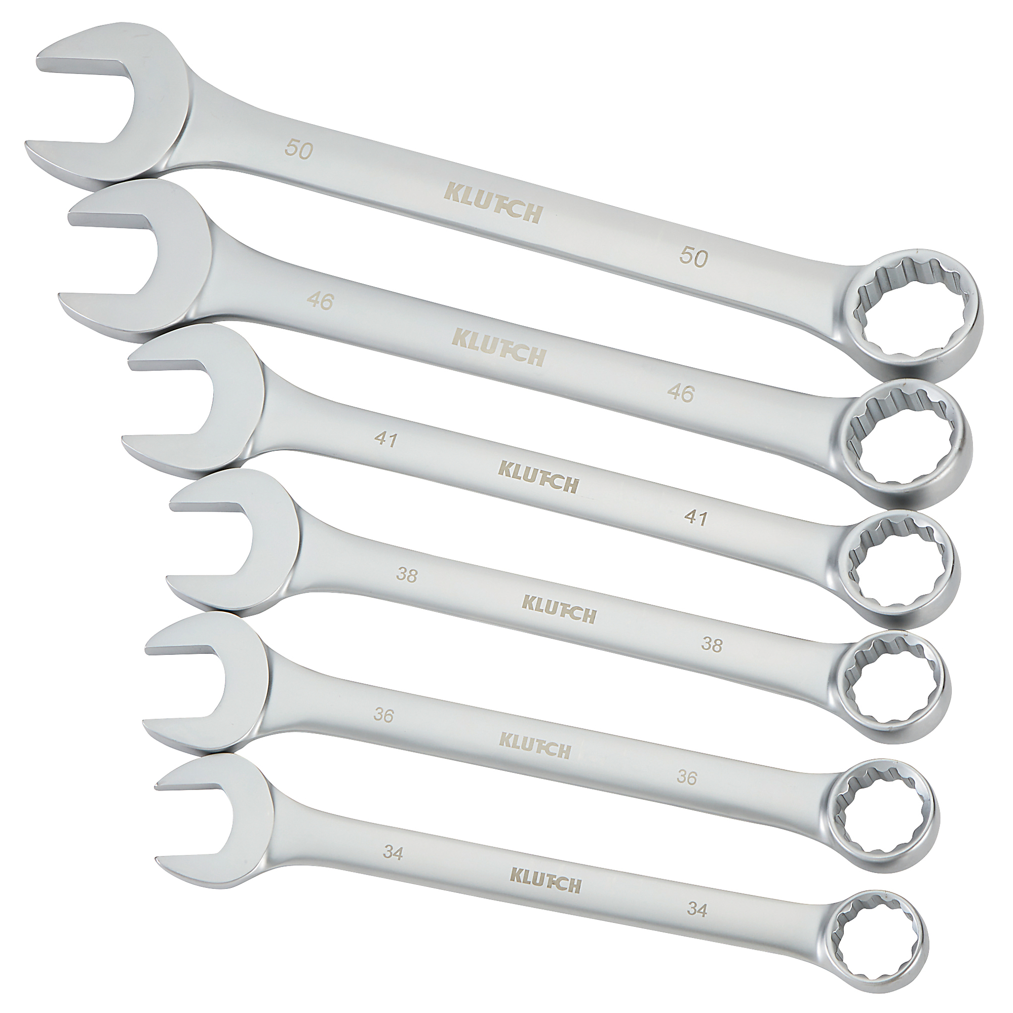 Klutch 6Pc. Jumbo Metric Combination Wrench Set, Model 31599A